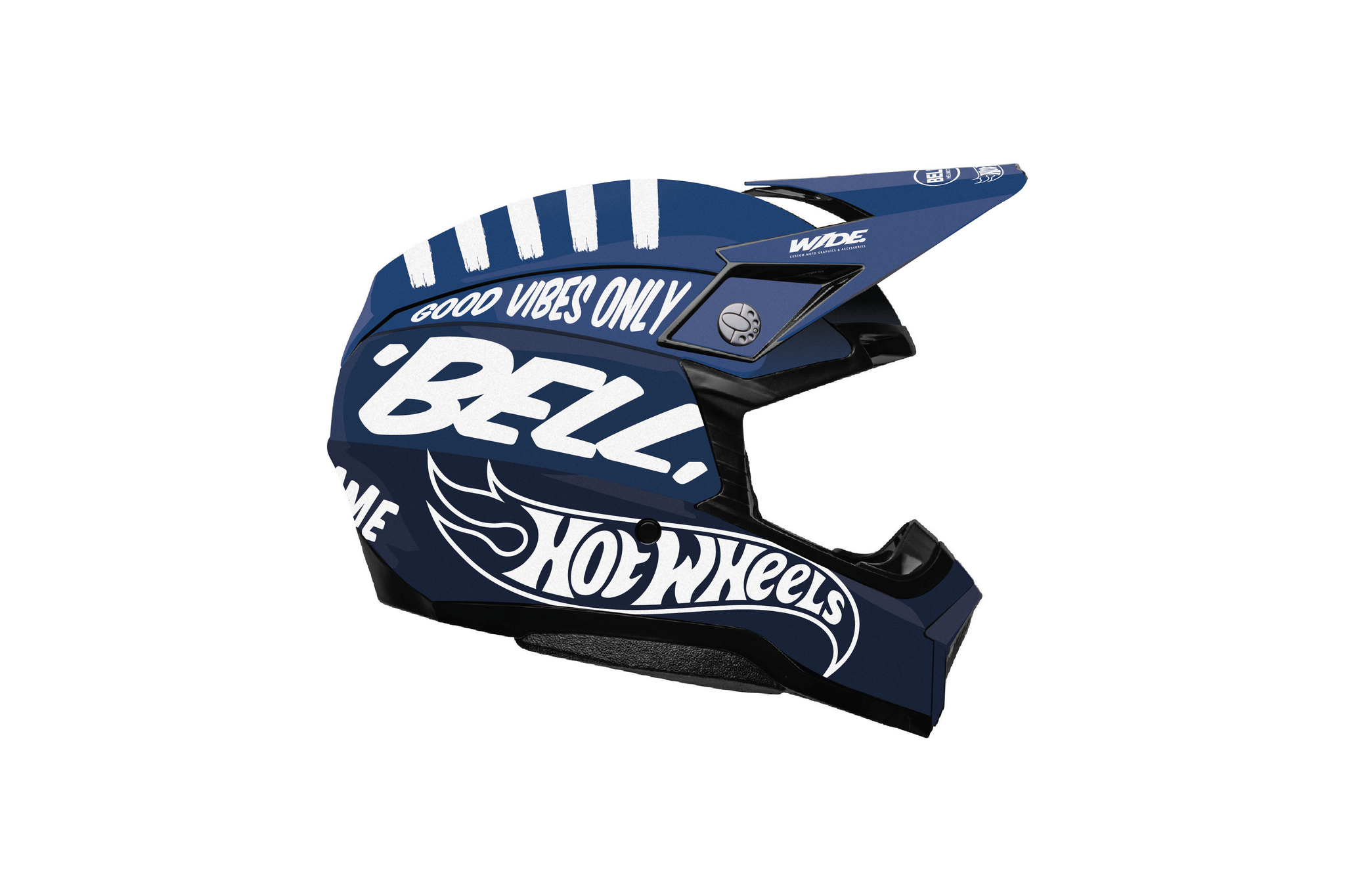 custom motorcycle helmet accessories URBAN BLUE