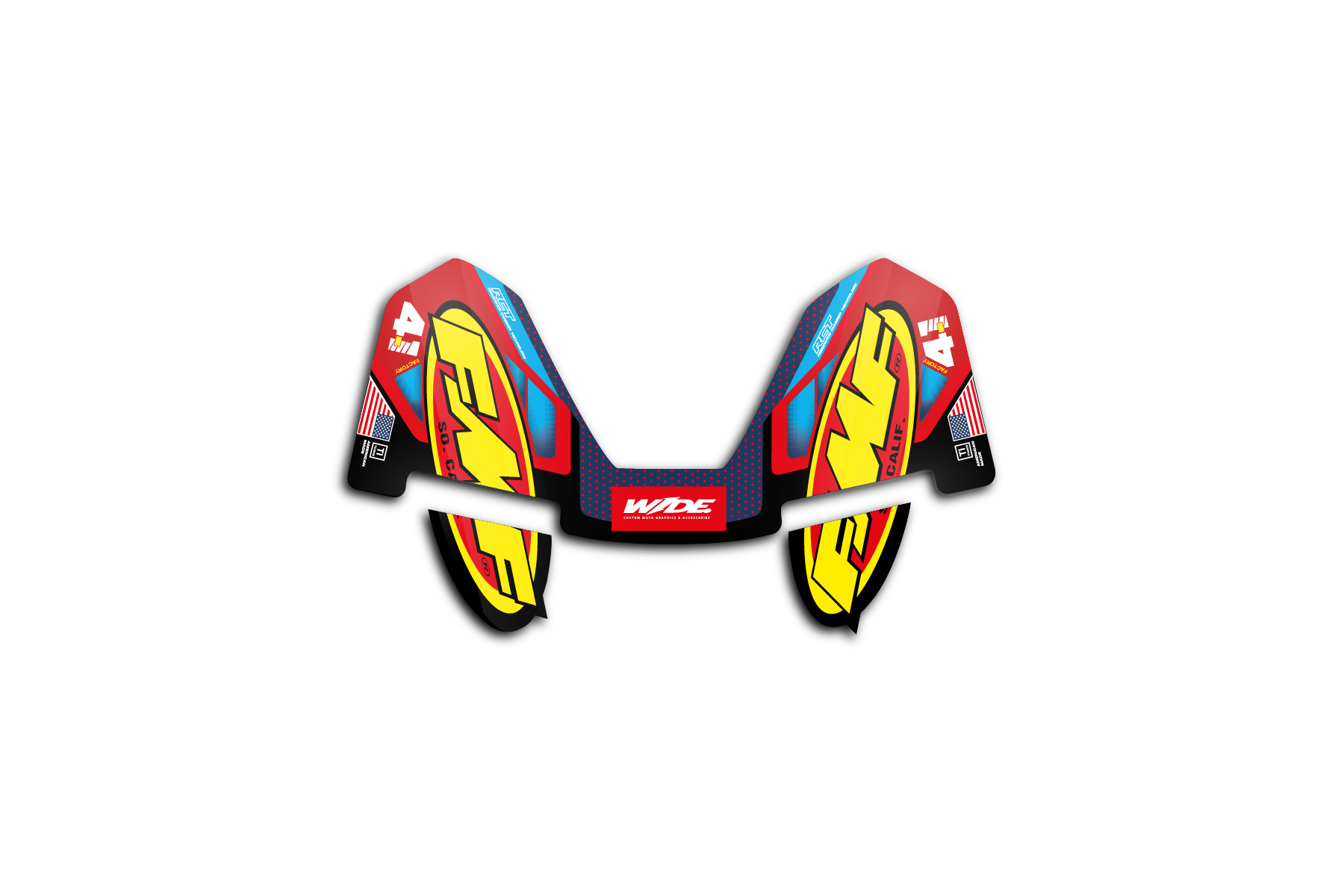 CLASSIC - 4.1 FMF EXHAUST STICKER – WIDEOPENGRAPHIX