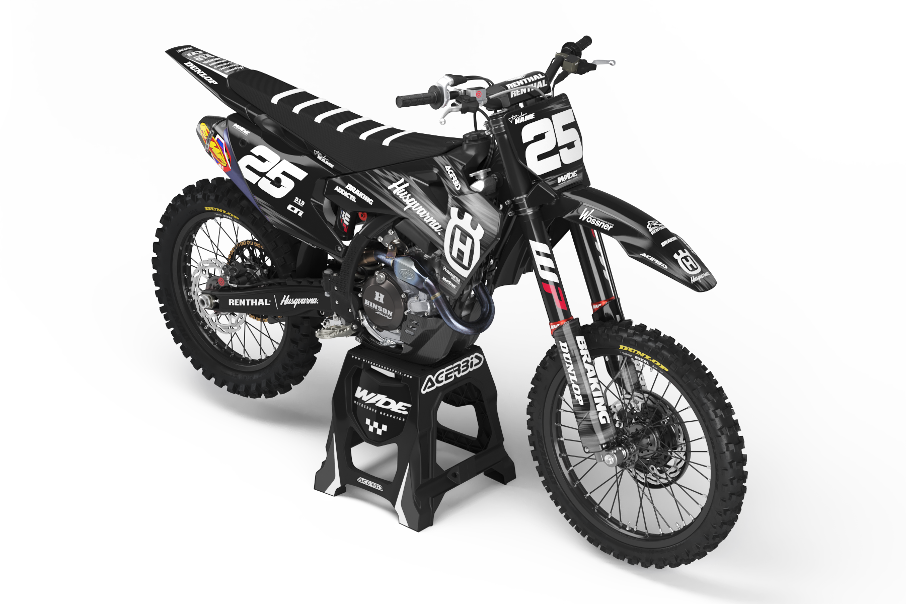 JACKSON GRAY - HUSQVARNA FULL GRAPHICS KIT – WIDEOPENGRAPHIX