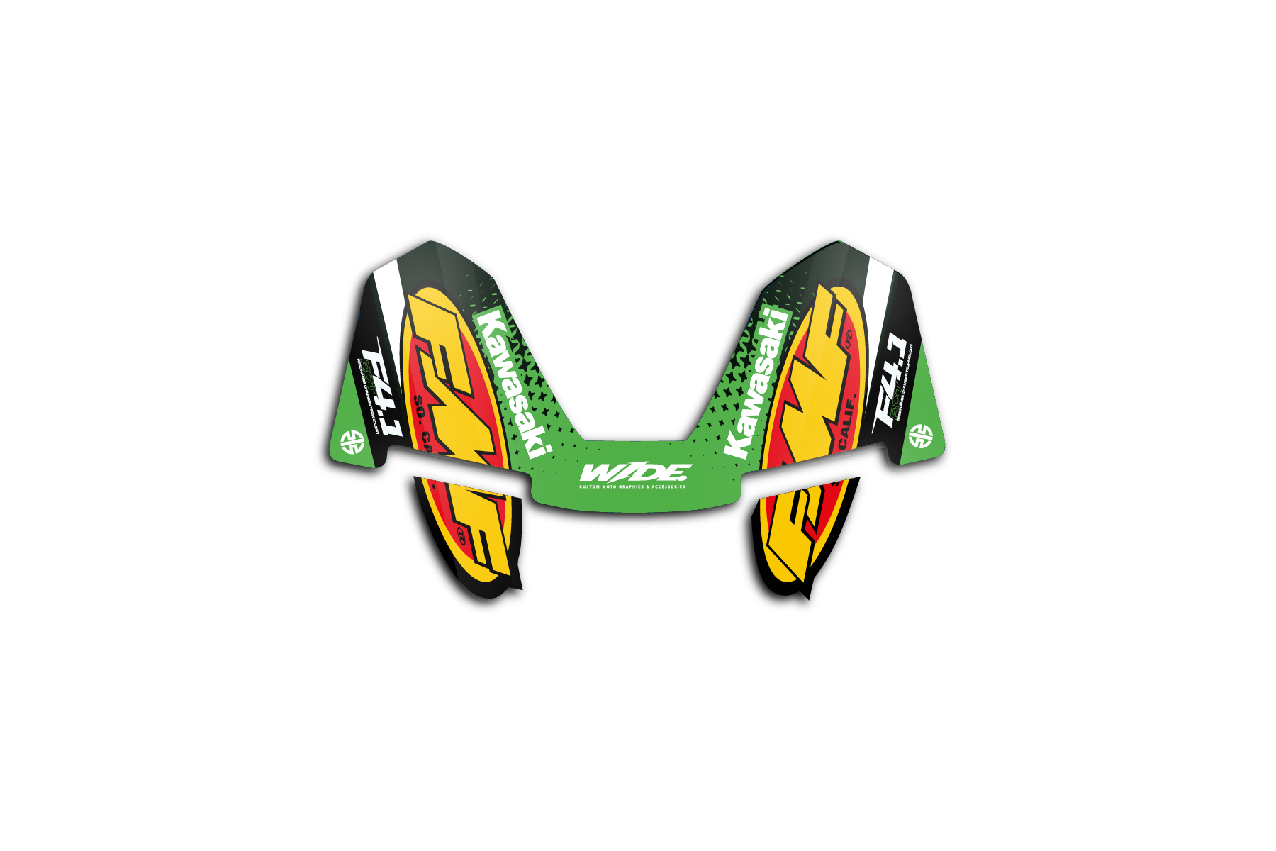KAWASAKI - 4.1 FMF EXHAUST STICKER – WIDEOPENGRAPHIX