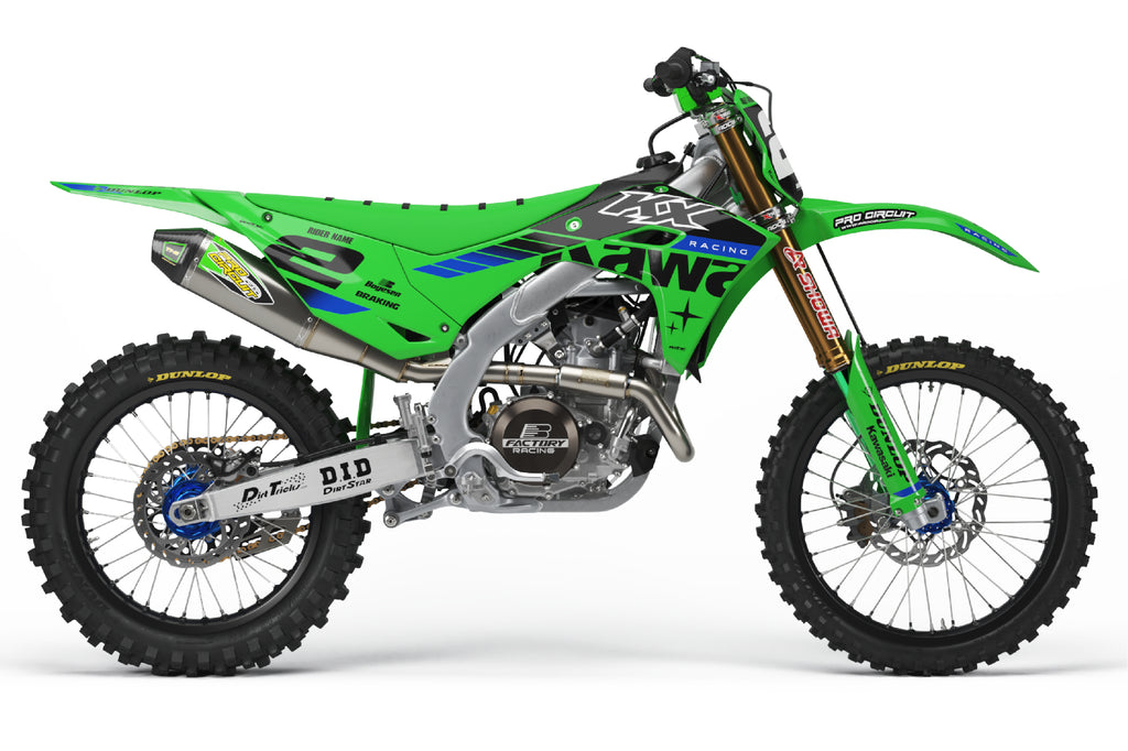 HOSHI GREEN - KAWASAKI FULL GRAPHICS KIT – WIDEOPENGRAPHIX