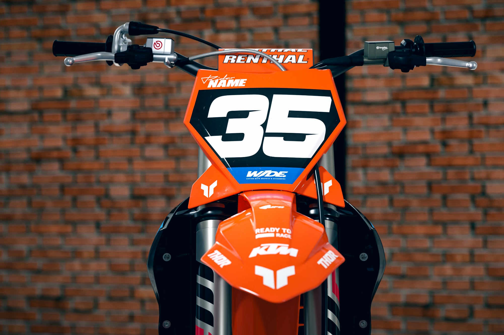 KTM HOLESHOT BLUE - KTM FULL GRAPHICS KIT – WIDEOPENGRAPHIX