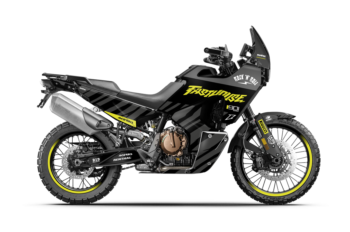 TREY GRAY & FLUO - HUSQVARNA NORDEN 901 FULL GRAPHICS KIT – WIDEOPENGRAPHIX