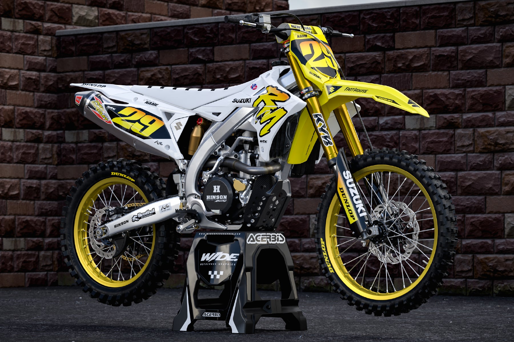 FORM WHITE - SUZUKI FULL GRAPHICS KIT – WIDEOPENGRAPHIX