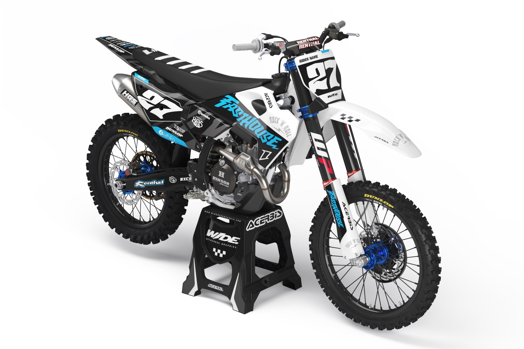 CODE BLUE - HUSQVARNA FULL GRAPHICS KIT – WIDEOPENGRAPHIX