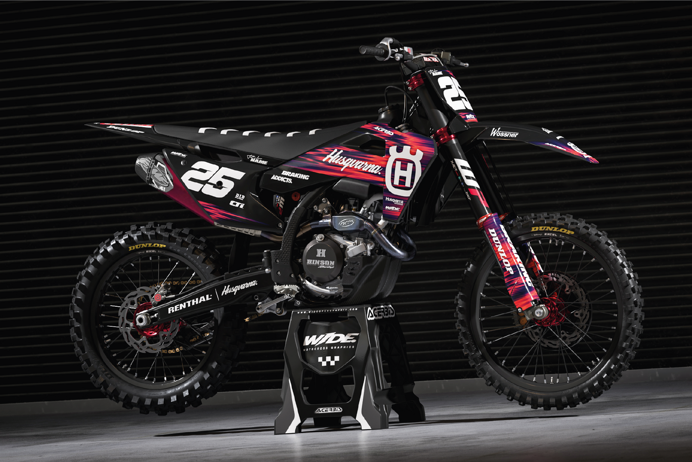 JACKSON RED - HUSQVARNA FULL GRAPHICS KIT