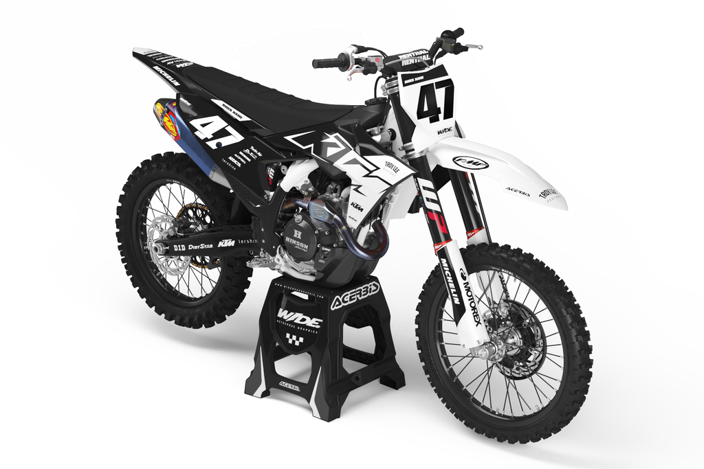 White Graphics Kit KTM FULL GRAPHICS KITS – WIDEOPENGRAPHIX