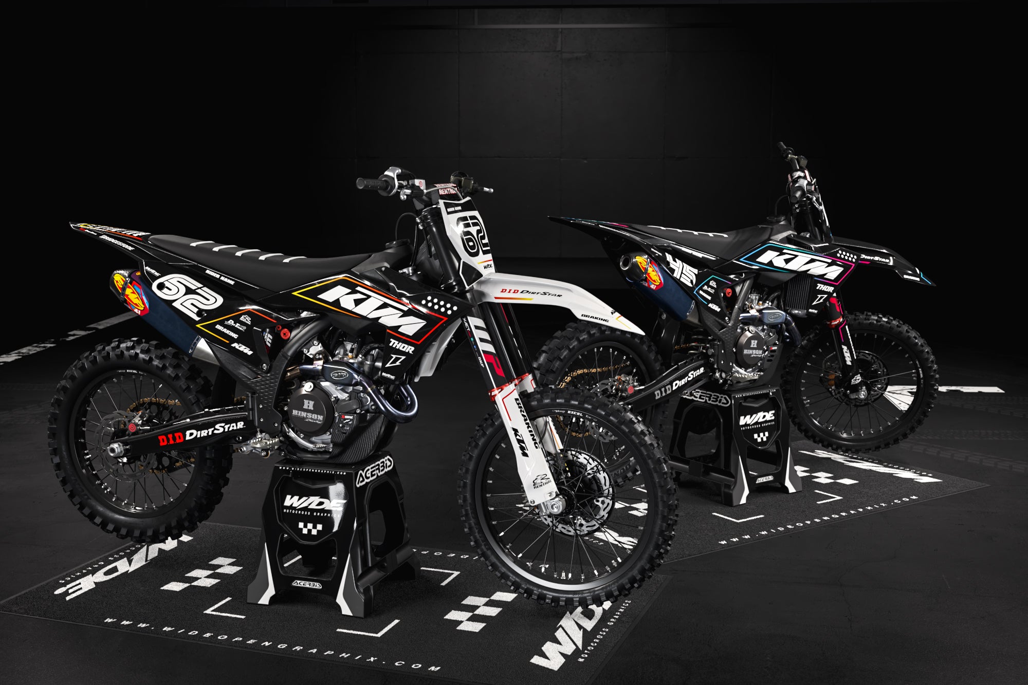 PRIZM ORANGE - KTM FULL GRAPHICS KIT – WIDEOPENGRAPHIX