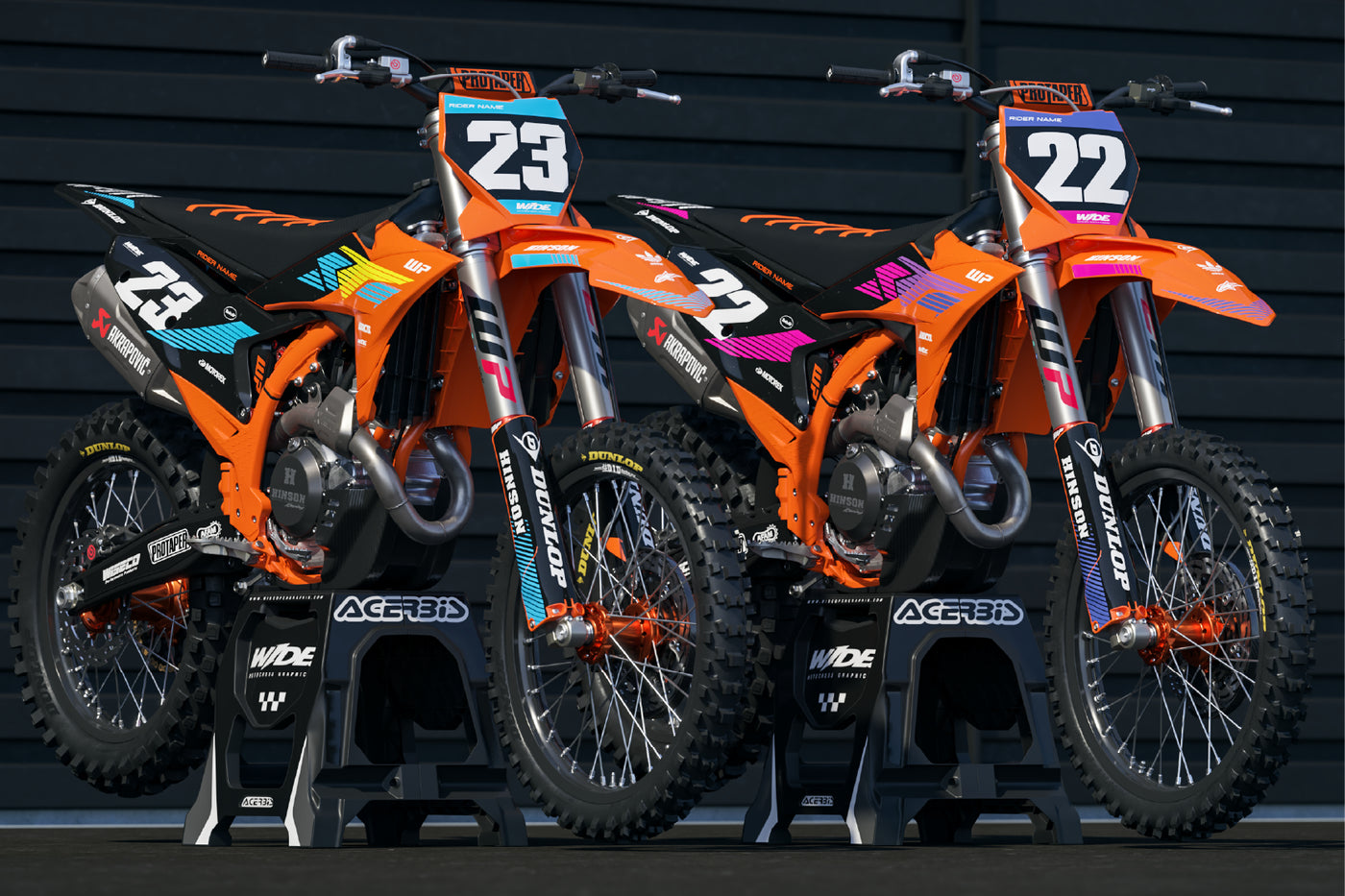 ZERO PURPLE & PINK - KTM FULL GRAPHICS KIT