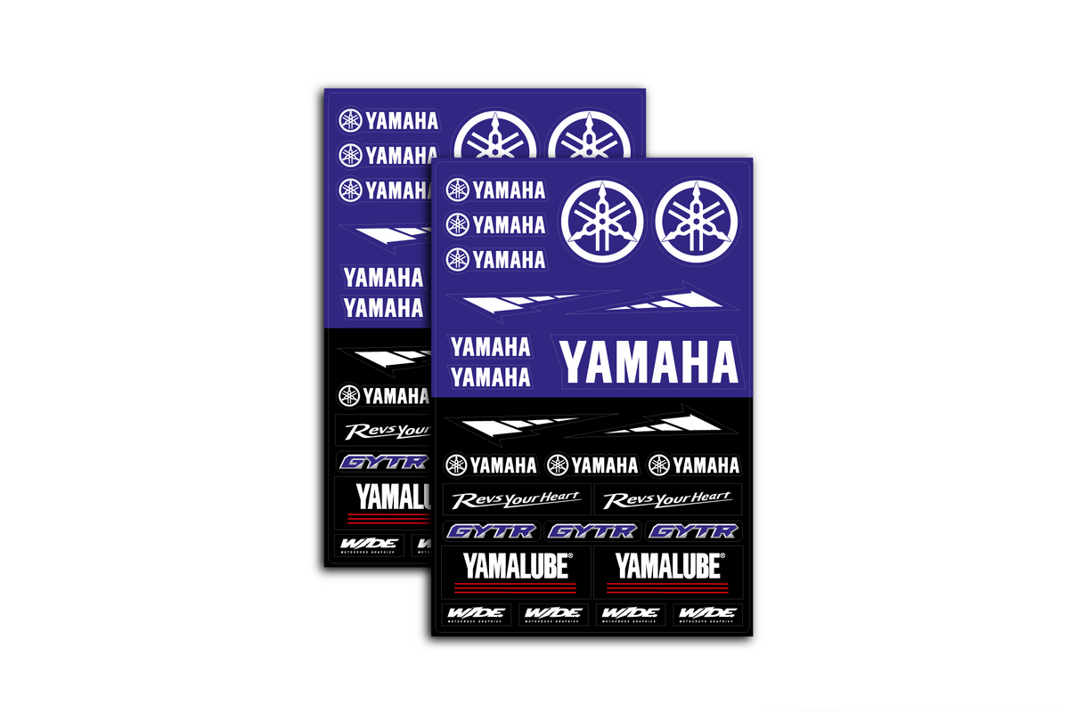 YAMAHA (PACK) - STICKER SHEET – WIDEOPENGRAPHIX