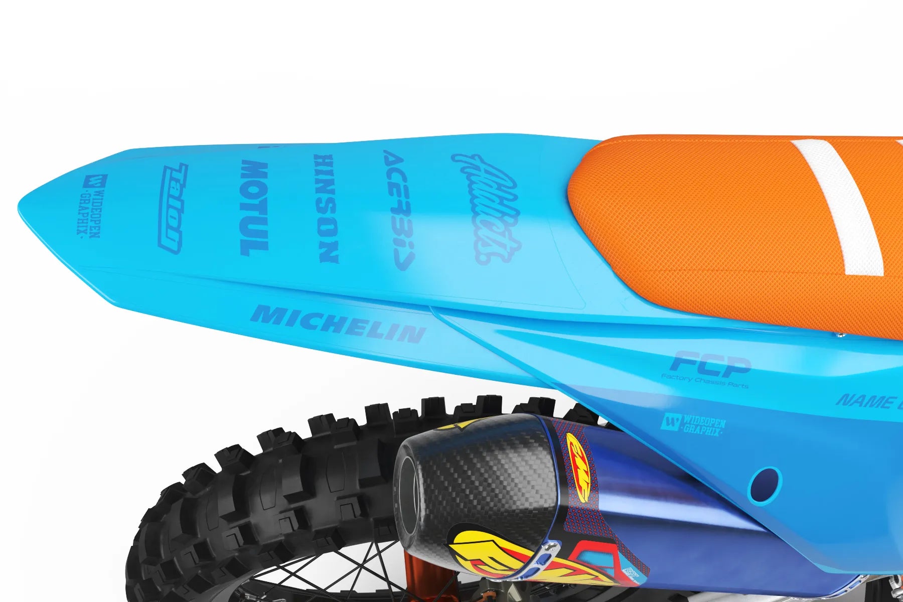 PARALLAX ORANGE/BLUE - KTM FULL GRAPHICS KIT – WIDEOPENGRAPHIX