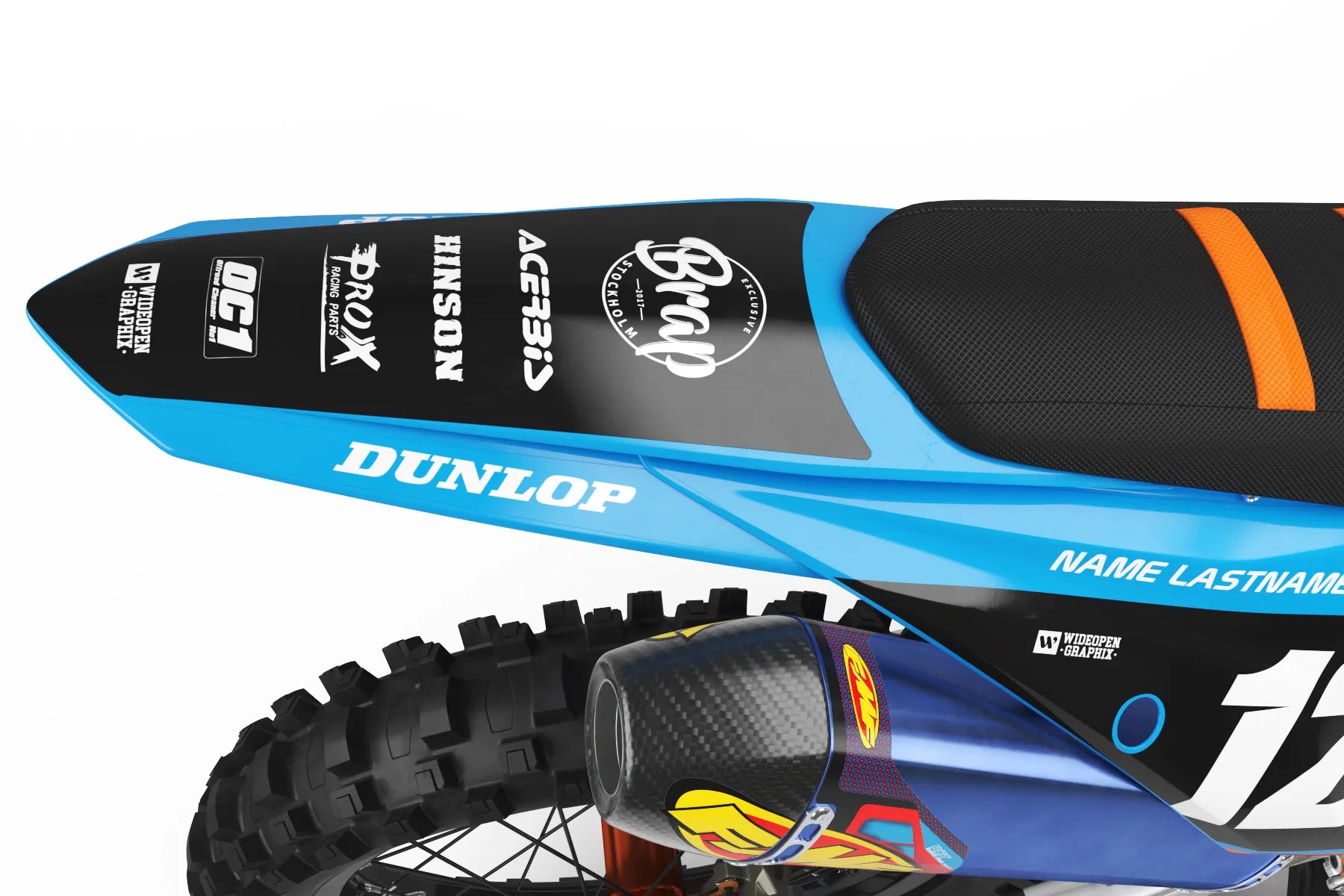 SIGNATURE ORANGE/BLUE - KTM FULL GRAPHICS KIT – WIDEOPENGRAPHIX