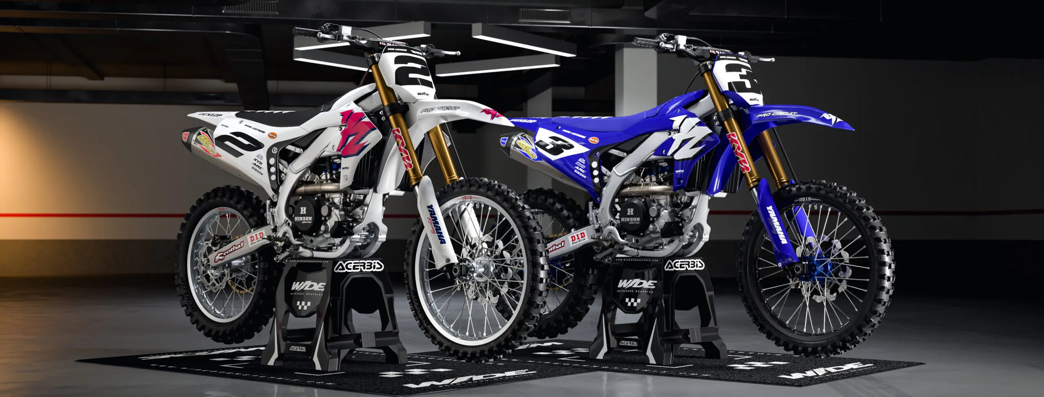 90's BLUE YAMAHA FULL GRAPHICS KIT – WIDEOPENGRAPHIX